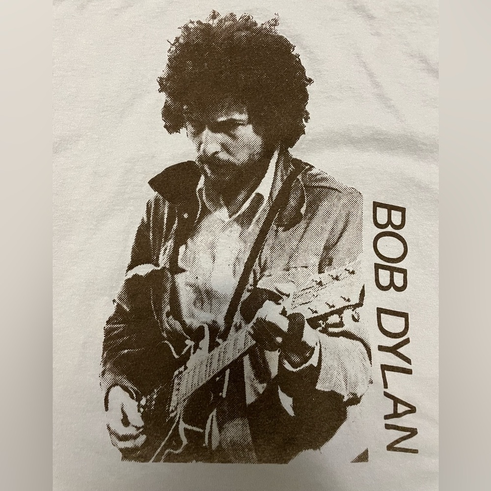 Bob Dylan bootleg tour shirt (2017) light blue